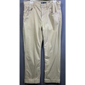 BKE Pants Mens 36x29 36x29 act Beige Jake Straight Casuals Stretch Chino Buckle